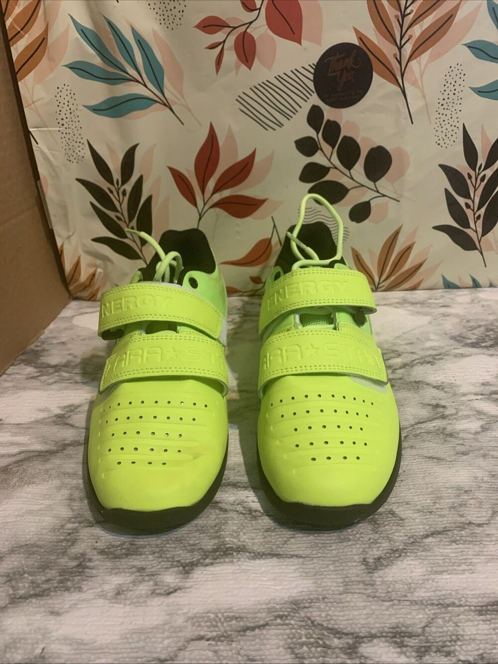 Lara Star Energy Weight Lifting Shoes Size 6.5 Neon Green